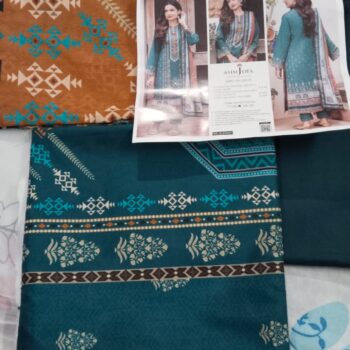 3-Piece Unstitched Digital Printed Lawn Suit