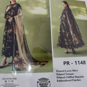 Baroque  Embroidered Lawn 3 Piece Suit