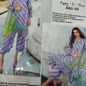 Charizma  Embroidered Lawn 3 Piece Suit