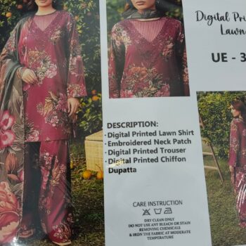 Iznik Embroidered Lawn 3 Piece Suit
