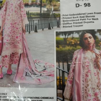 Mahnur  Embroidered Lawn 3 Piece Suit