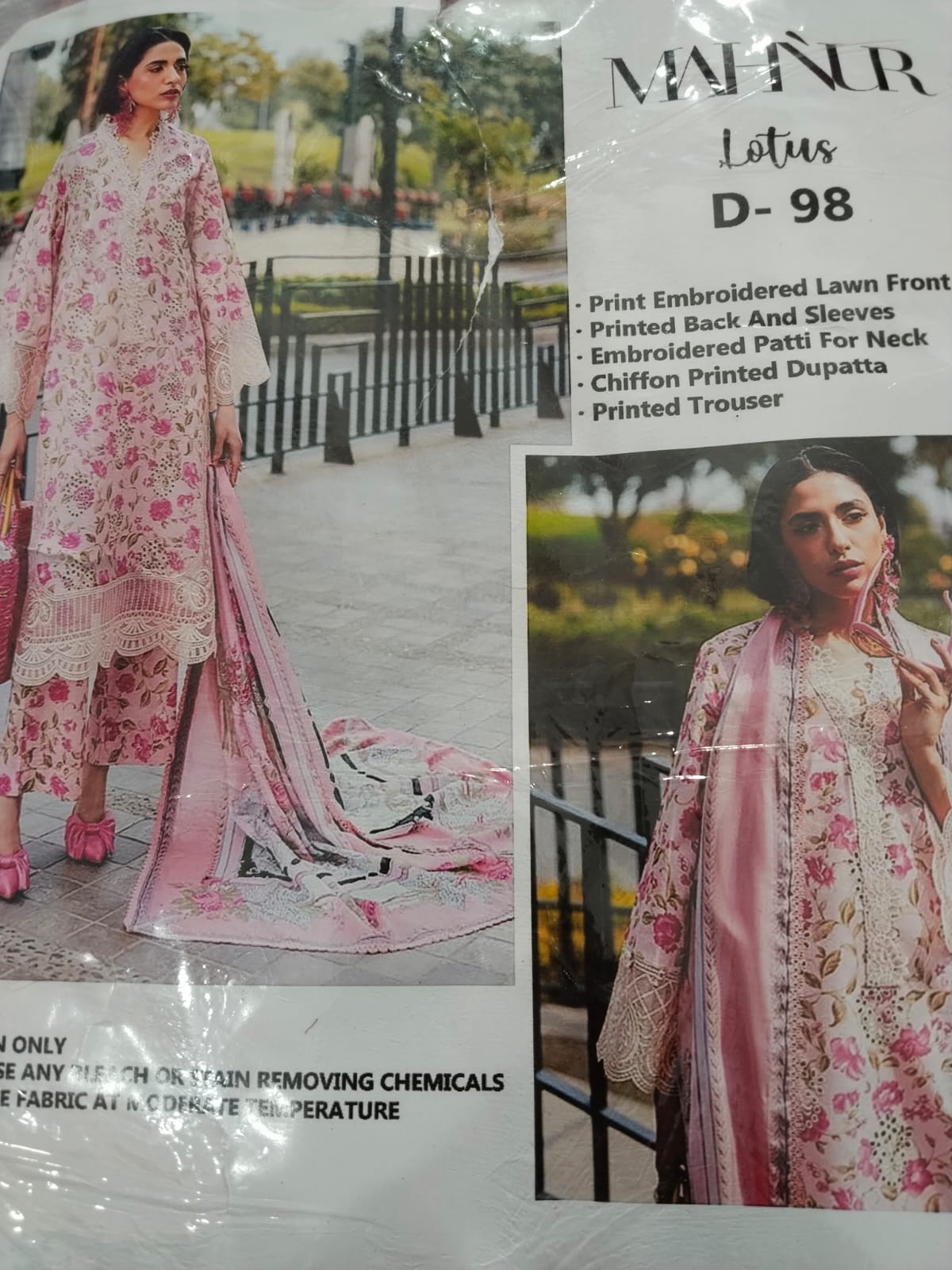 Mahnur  Embroidered Lawn 3 Piece Suit