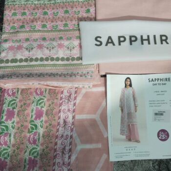 Sapphire 3 Piece Printed Suit