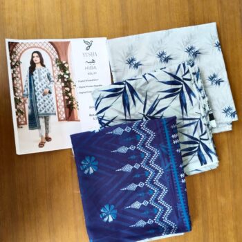 Yusha Printed Lawn 3 Piece Suit