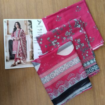 Yusha Printed Lawn 3 Piece Suit